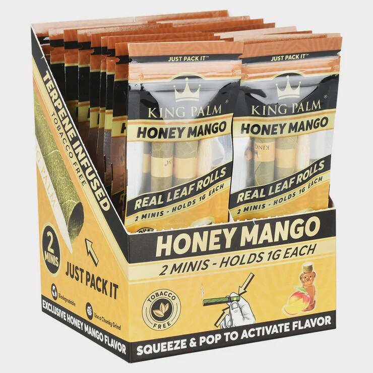 KING PALM HONEY MANGO 2 MINIS HOLDS 1G EACH 20/CT