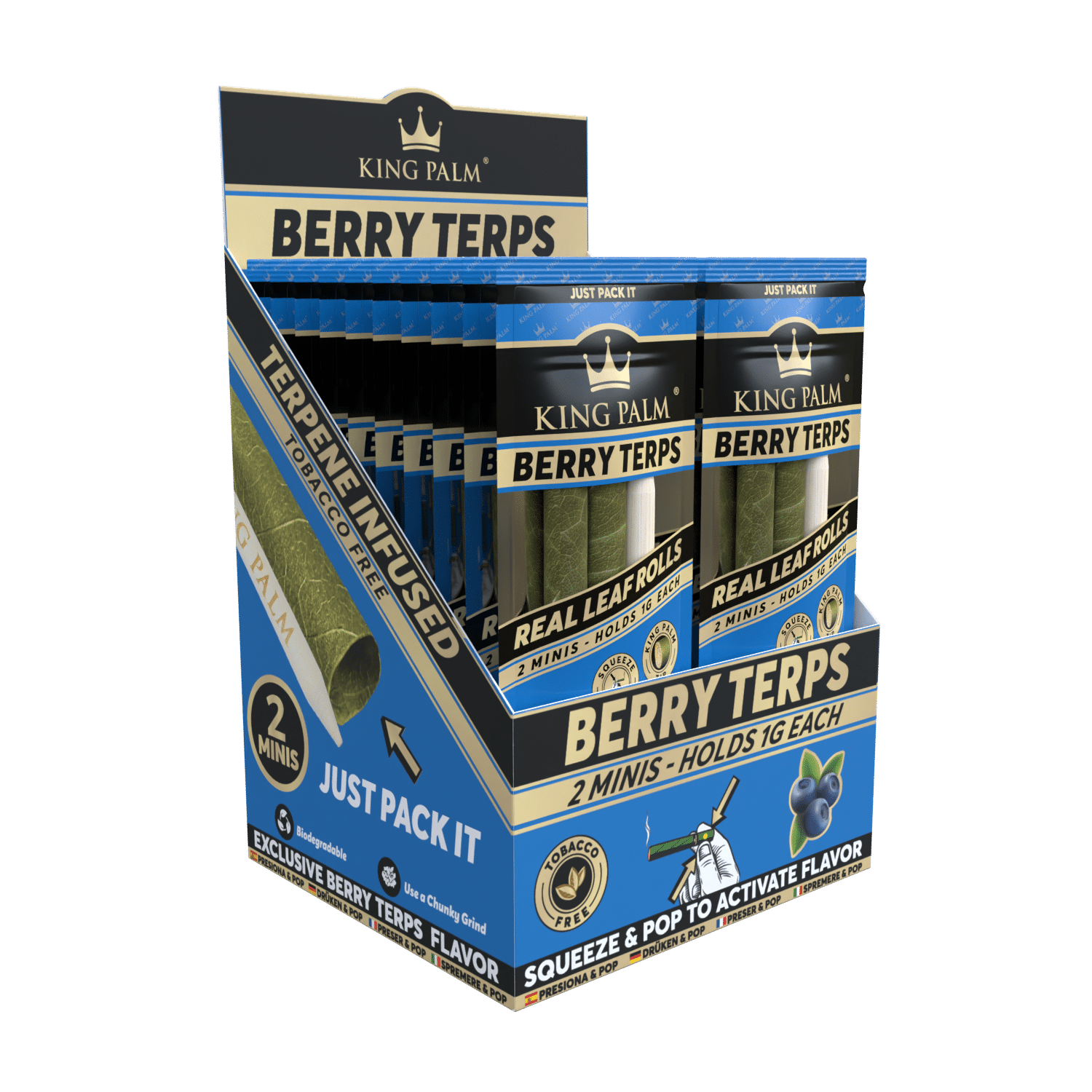KING PALM BERRY TERPS 2 MINIS HOLDS 1G EACH 20/CT