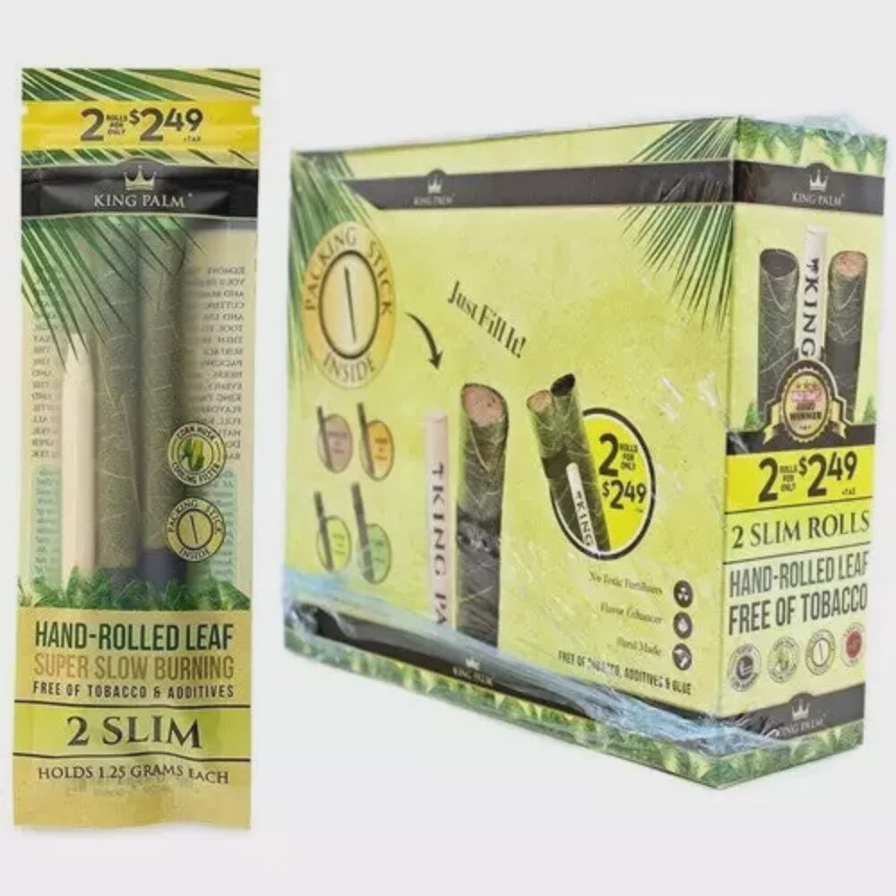 KING PALM 2 SLIM ROLLS 2 FOR $2.49 20/CT