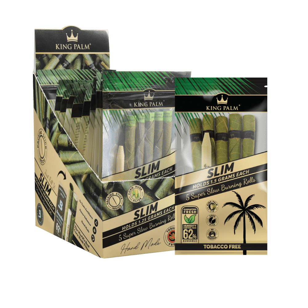 KING PALM 5 SLIM ROLLS HOLDS 1.5G 15/CT