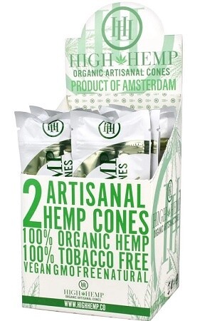 HIGH HEMP ORGANIC ARTISANAL CONES ORIGINAL 15/CT