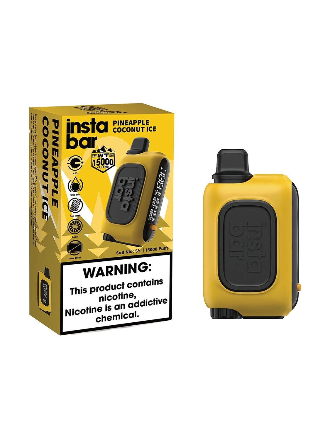 INSTABAR WT15000 PINEAPPLE COCONUT ICE 5/PC