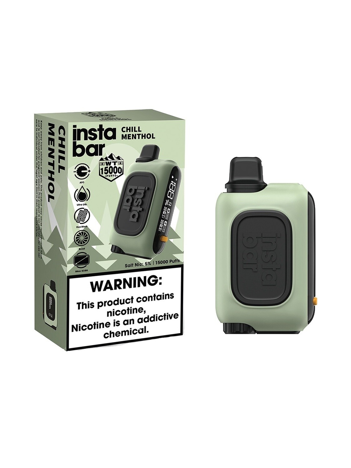 INSTABAR WT15000 CHILL MENTHOL 5/PC