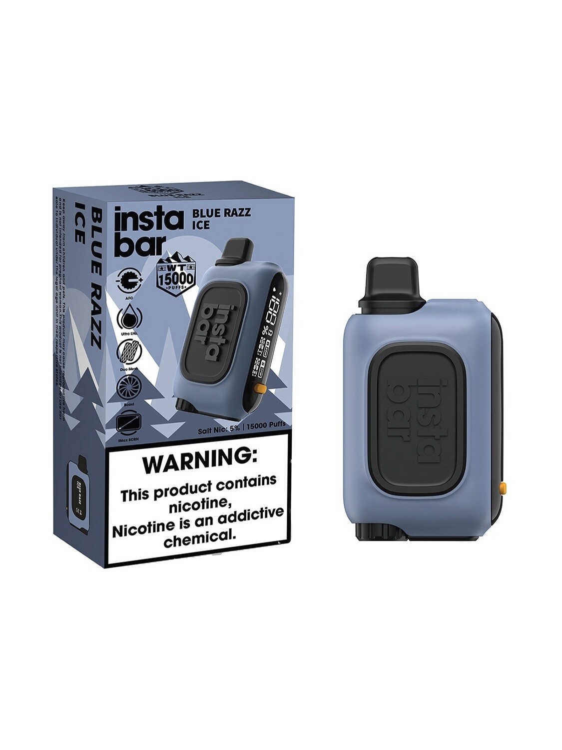 INSTABAR WT15000 BLUE RAZZ ICE 5/PC