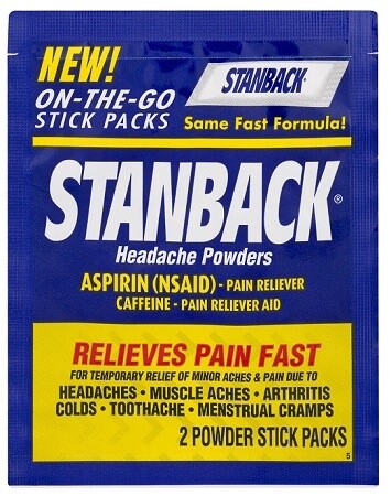 STANBACK 2PK POWDER RELIEVES PAIN FAST 36/CT