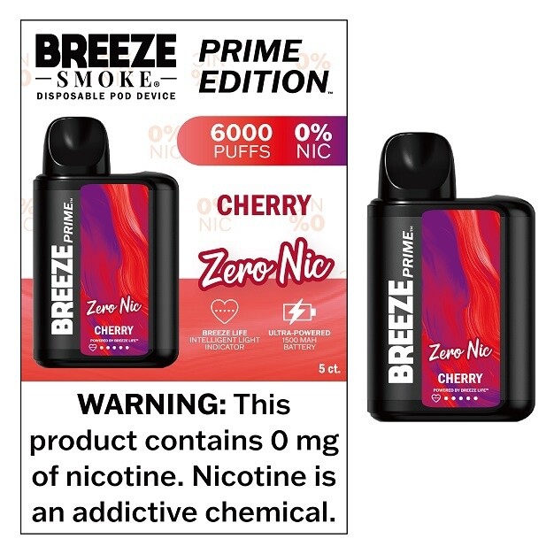 BREEZE PRIME 0% NIC - CHERRY 5/CT
