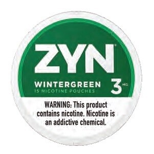 ZYN NICOTINE POUCHES 3MG WINTERGREEN 5/CT