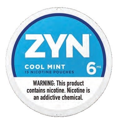 ZYN NICOTINE POUCHES 6MG COOL MINT 5/CT