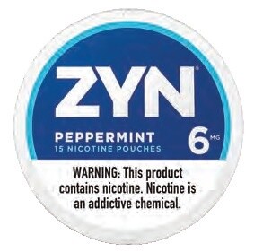ZYN NICOTINE POUCHES 6MG PEPPERMINT 5/CT