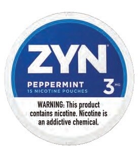 ZYN NICOTINE POUCHES 3MG PEPPERMINT 5/CT