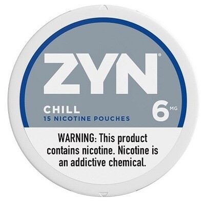 ZYN NICOTINE POUCHES 6MG CHILL 5/CT