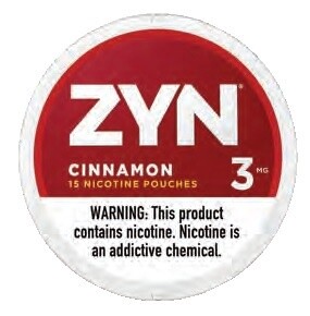 ZYN NICOTINE POUCHES 3MG CINNAMON 5/CT