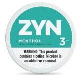 ZYN NICOTINE POUCHES 3MG MENTHOL 5/CT