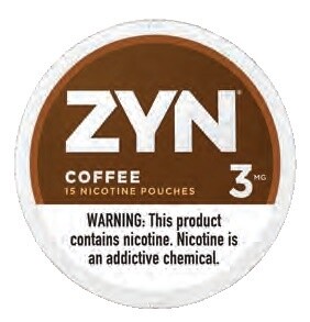 ZYN NICOTINE POUCHES 3MG COFFEE 5/CT