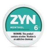 ZYN NICOTINE POUCHES 6MG MENTHOL 5/CT