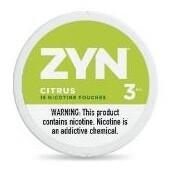 ZYN NICOTINE POUCHES 3MG CITRUS 5/CT