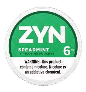 ZYN NICOTINE POUCHES 6MG SPEARMINT 5/CT