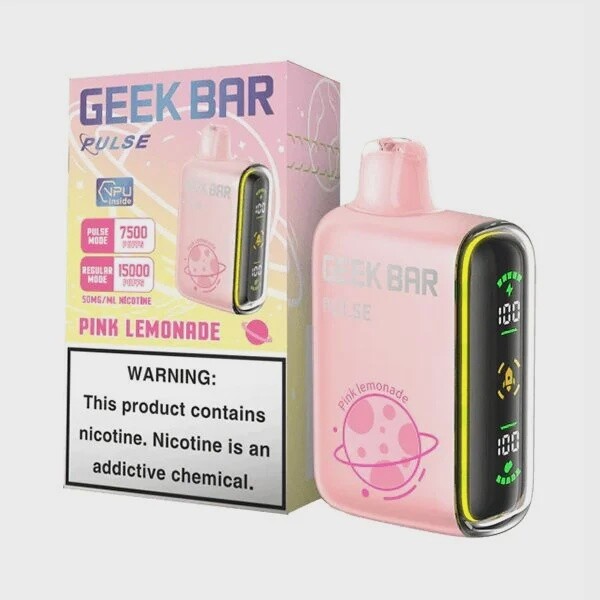 GEEK BAR PULSE PINK LEMONADE 7500 5/CT