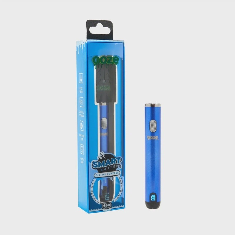 OOZE SMART BATTERY 650 MAH DIGITAL CONTROL SAPPHIRE BLUE