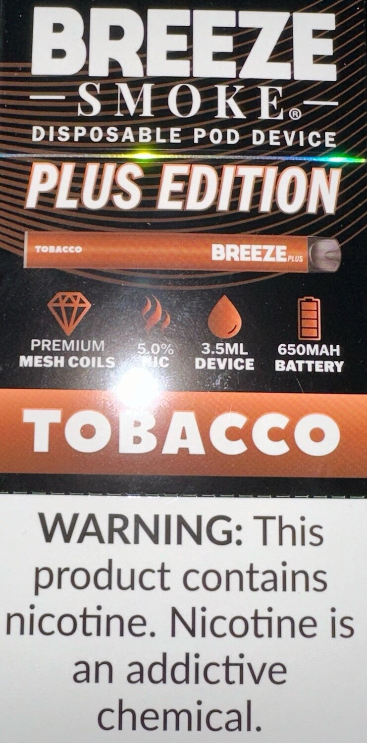 BREEZE PLUS - TOBACCO PREMIUM MESH COILS 10/CT