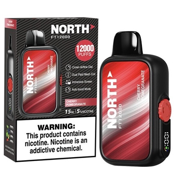 NORTH CHERRY POMEGRANATE FT 12000 VAPE 10/CT