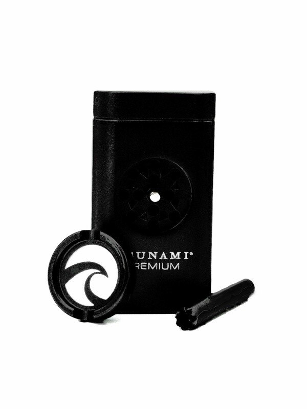 TSUNAMI MAGNETIC DUGOUT WITH GRINDER BLACK