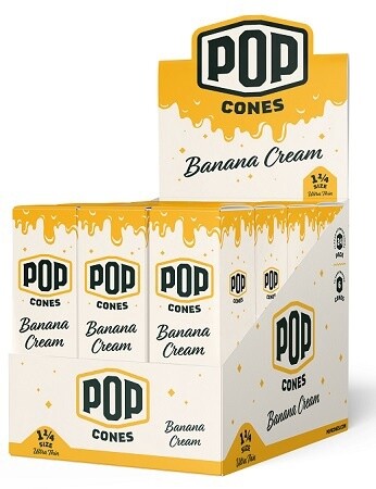 POP CONES ULT.THIN 1 1/4 BANANA CREAM 24/6PK