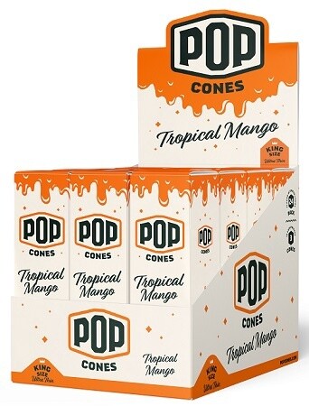 POP CONES ULT.THIN KING TROP.MANGO 24/3PK