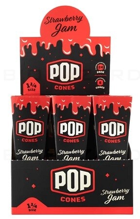 POP CONES 1 1/4 STRAWBERRY JAM 24/6PK