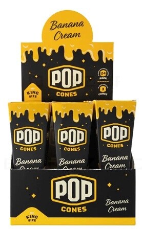 POP CONES KING BANANA CREAM 24/3PK