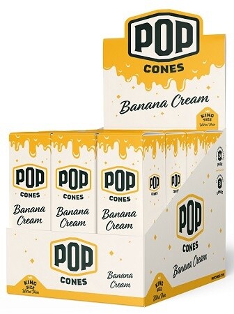 POP CONES ULT.THIN KING BANANA CREAM 24/3PK