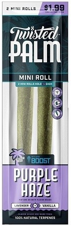 TWISTED PALM PURPLE HAZE MINI ROLLS 2/1.99 15/CT