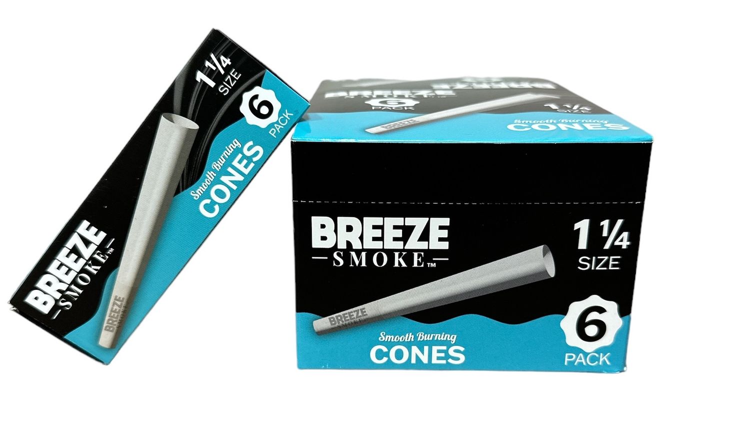 BREEZE PAPER CONES 1 1/4 6/PC