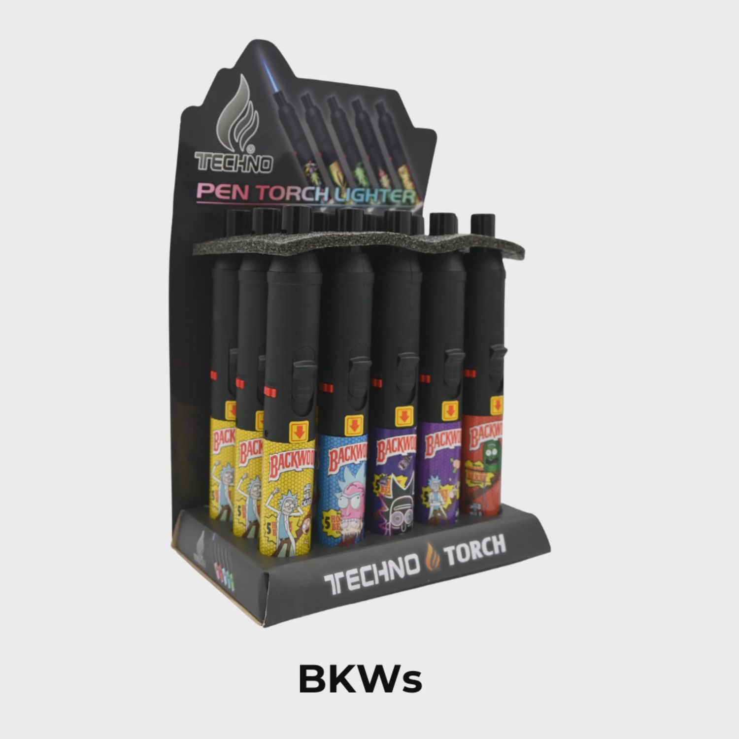 TECHNO TORCH PEN LIGHTERS (WILD N MILD) 15/CT