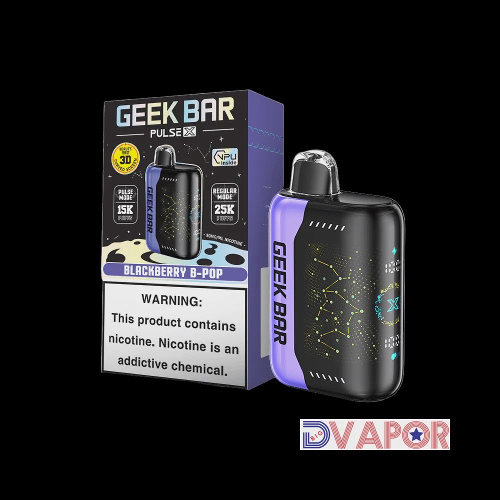 GEEK BAR PULSE X 5% BLACKBERRY B-POP 5/CT