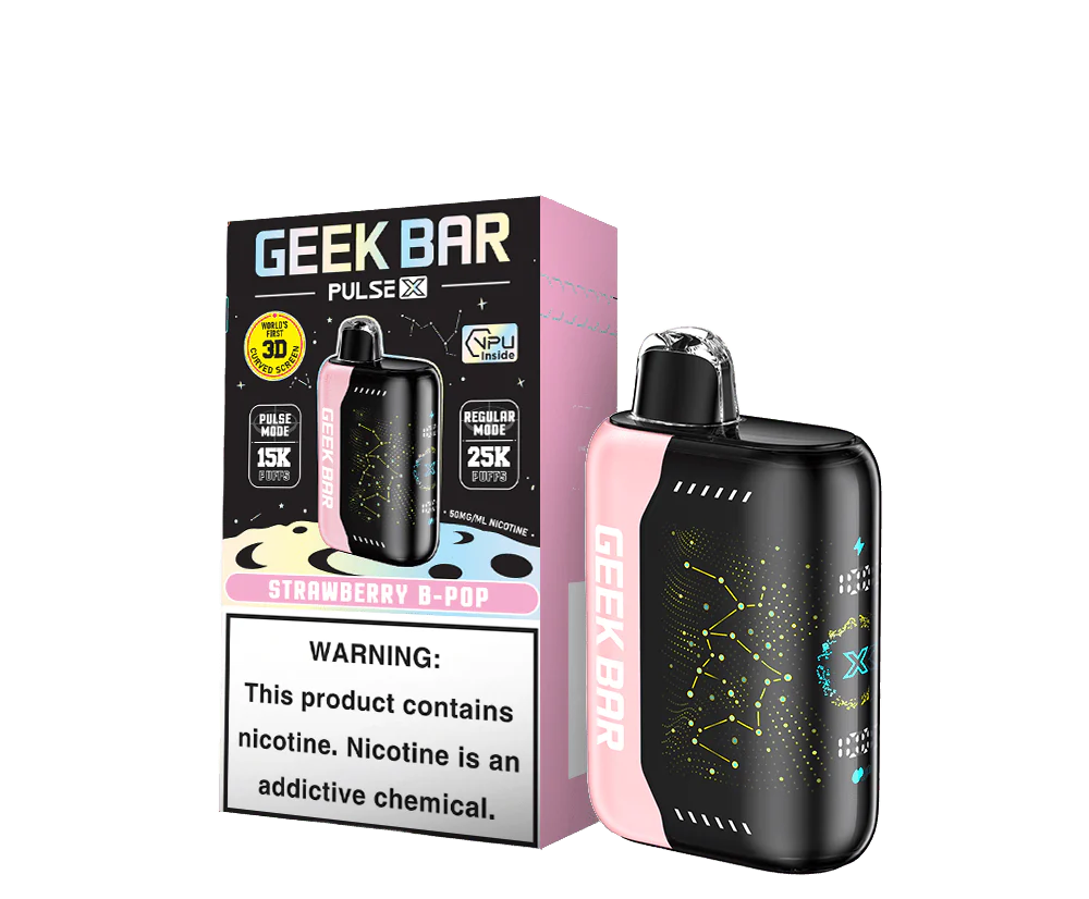 GEEK BAR PULSE X 5% STRAWBERRY B-POP 5/CT