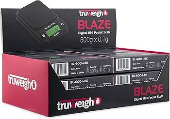 TRUWEIGH SCALE BLAZE BLACK 12/CT, Size: 600G X 0.1G