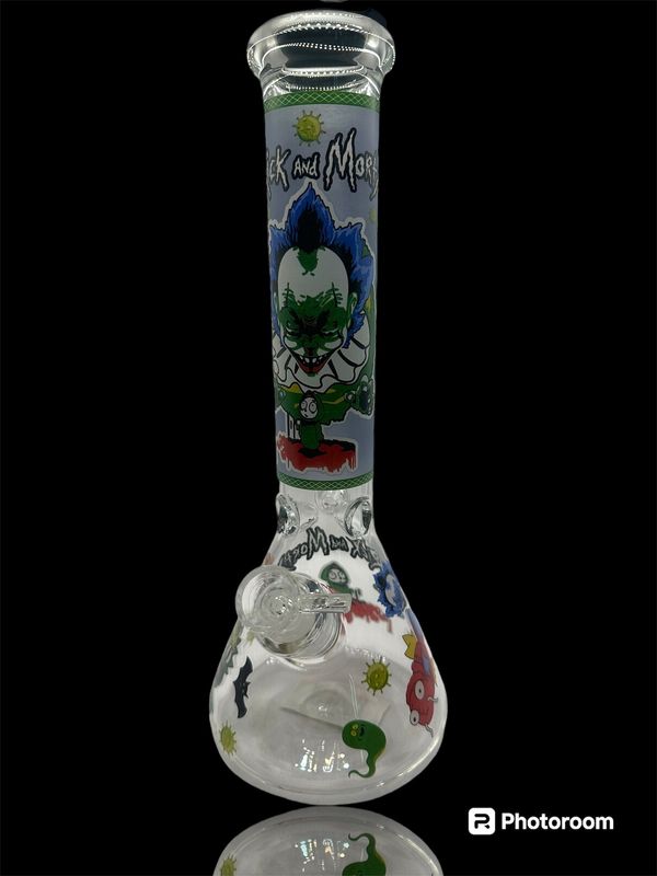 BEAKER BONG - 14'' HORROR HAZE GLOW IN THE DARK (HXCP406P-G)