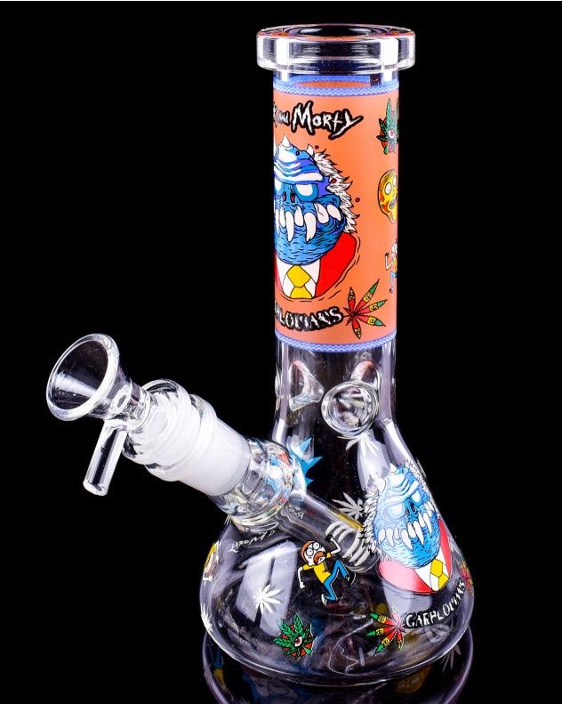 BEAKER BONG - 14'' HORROR HAZE GLOW IN THE DARK (HXCP406P-G)
