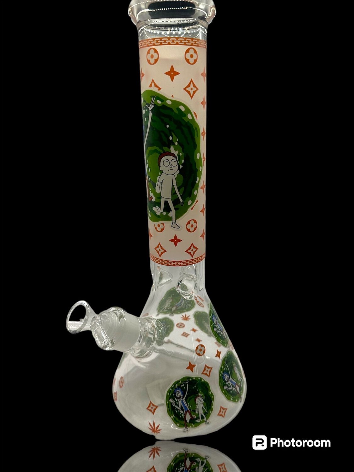 BEAKER BONG - 14&#39;&#39; WUBBA-LINGO GLOW IN THE DARK (HXCP406P-K), COLOR: A