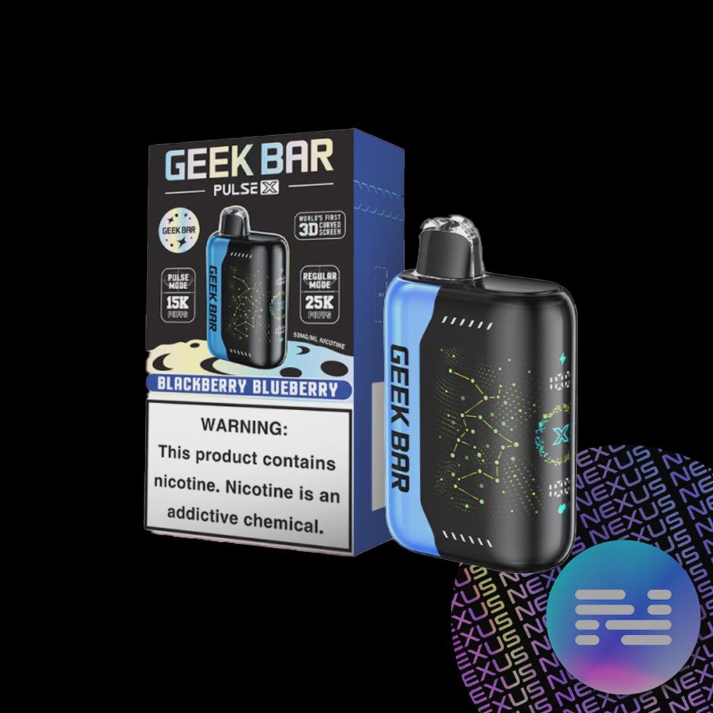 GEEK BAR PULSE X 5% BLACKBERRY BLUEBERRY 5/CT