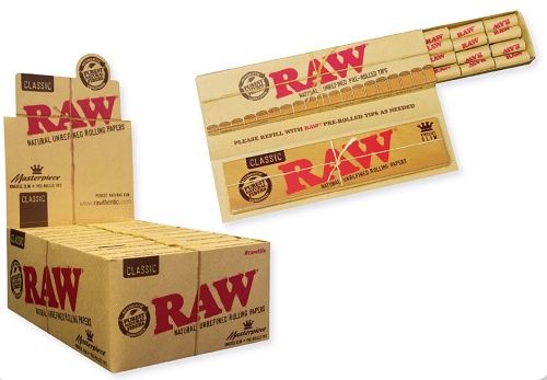 RAW PAPER CLASSIC MASTERPIECE KING + TIPS 24/CT