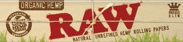 RAW PAPER KING SLIM ORGANIC 32 LEAVES PER PK 50/CT