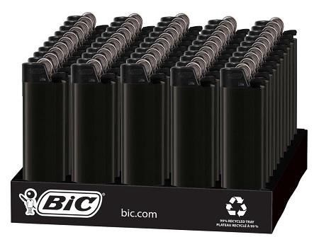 BIC LIGHTER LIMITED ALL BLACK 50/CT