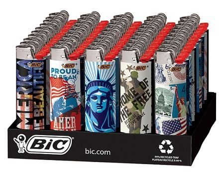 BIC LIGHTER LIMITED AMERICANA 50/CT