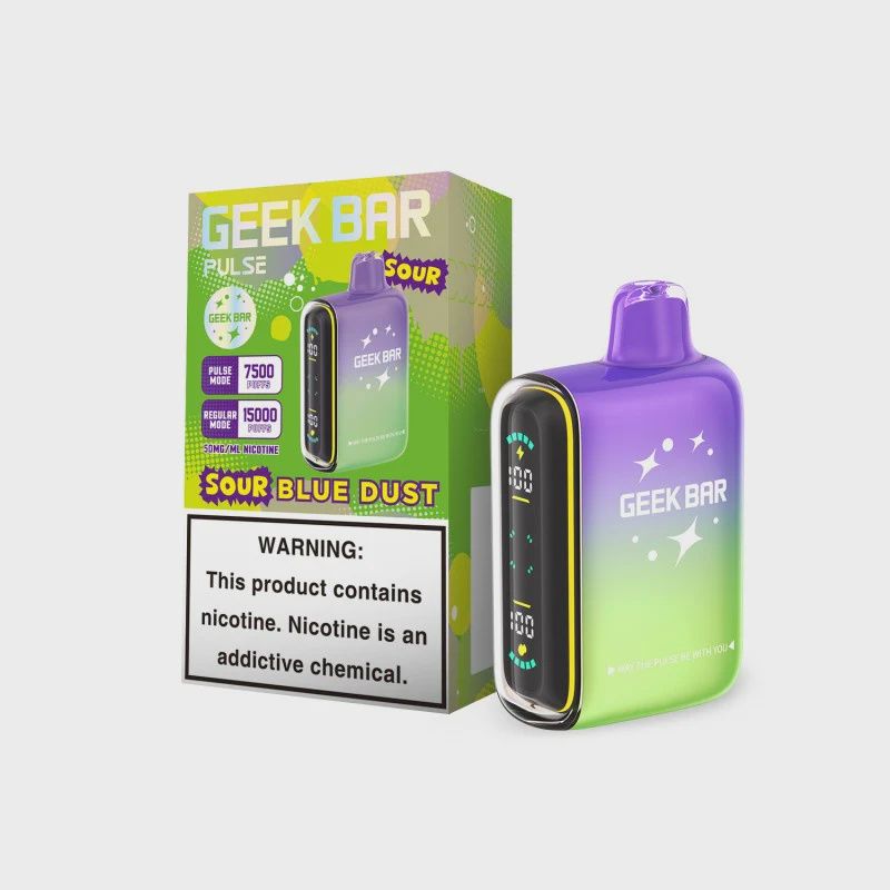 GEEK BAR PULSE SOUR BLUE DUST 7500 5/CT