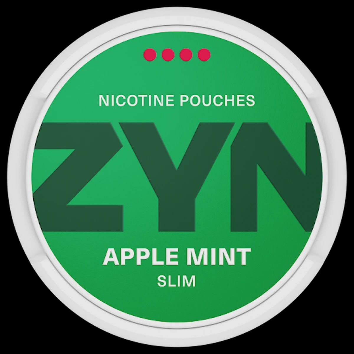 EURO ZYN 11MG  APPLE MINT SLIM 4 DOTS NICOTINE POUCHES 5/CT