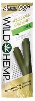 WILD HEMP 4/.99 WRAPS RUSSIAN CREAM 20/CT