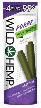 WILD HEMP 4/.99 WRAPS PURPZ 20/CT