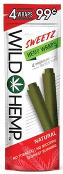 WILD HEMP 4/.99 WRAPS SWEETZ 20/CT